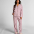 Essentials Flannel Pyjama Top, Purple