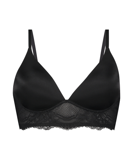 Leonie Padded Non-Wired Bra, Black