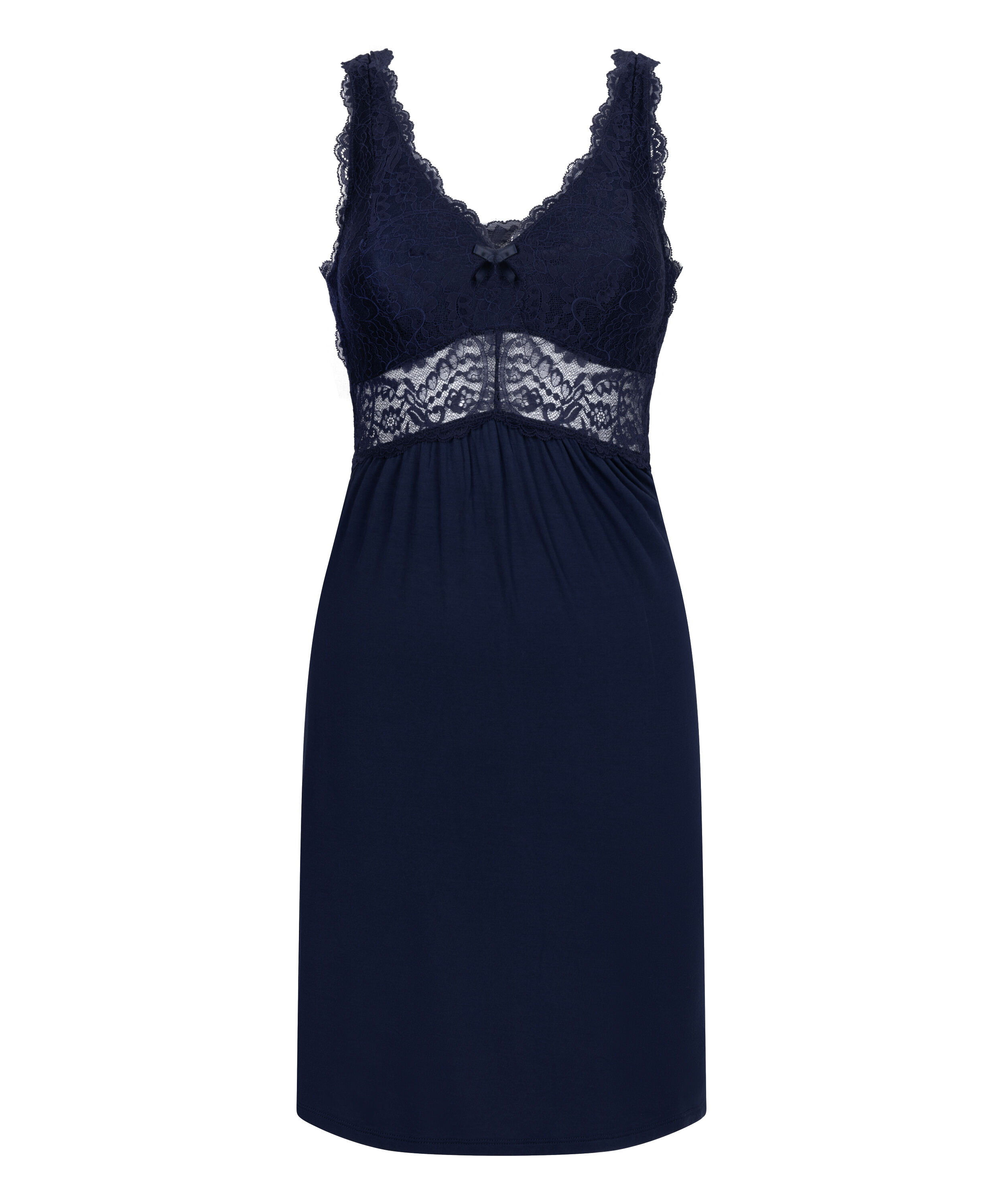 Nora Lace Slip Dress, Blue