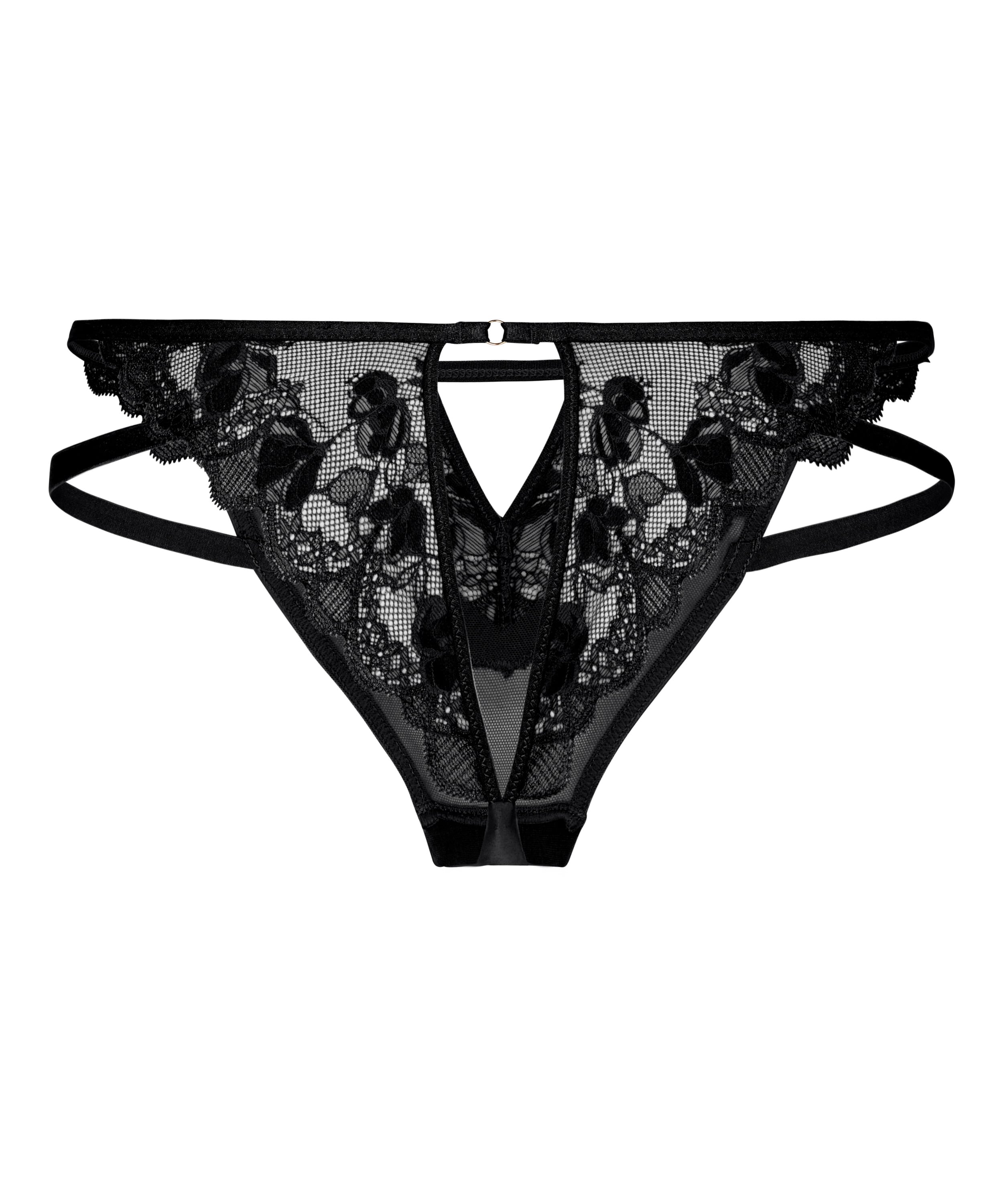 Open Bum Brazilian Zara, Black, main