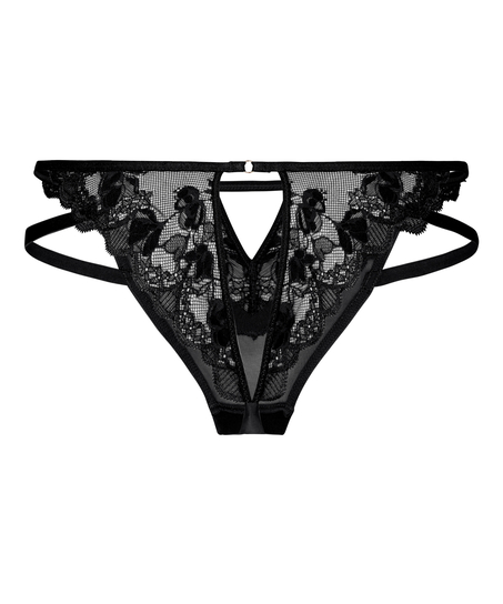 Open Bum Brazilian Zara, Black
