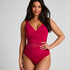 Shaping Shell Mesh Swimsuit, Pink