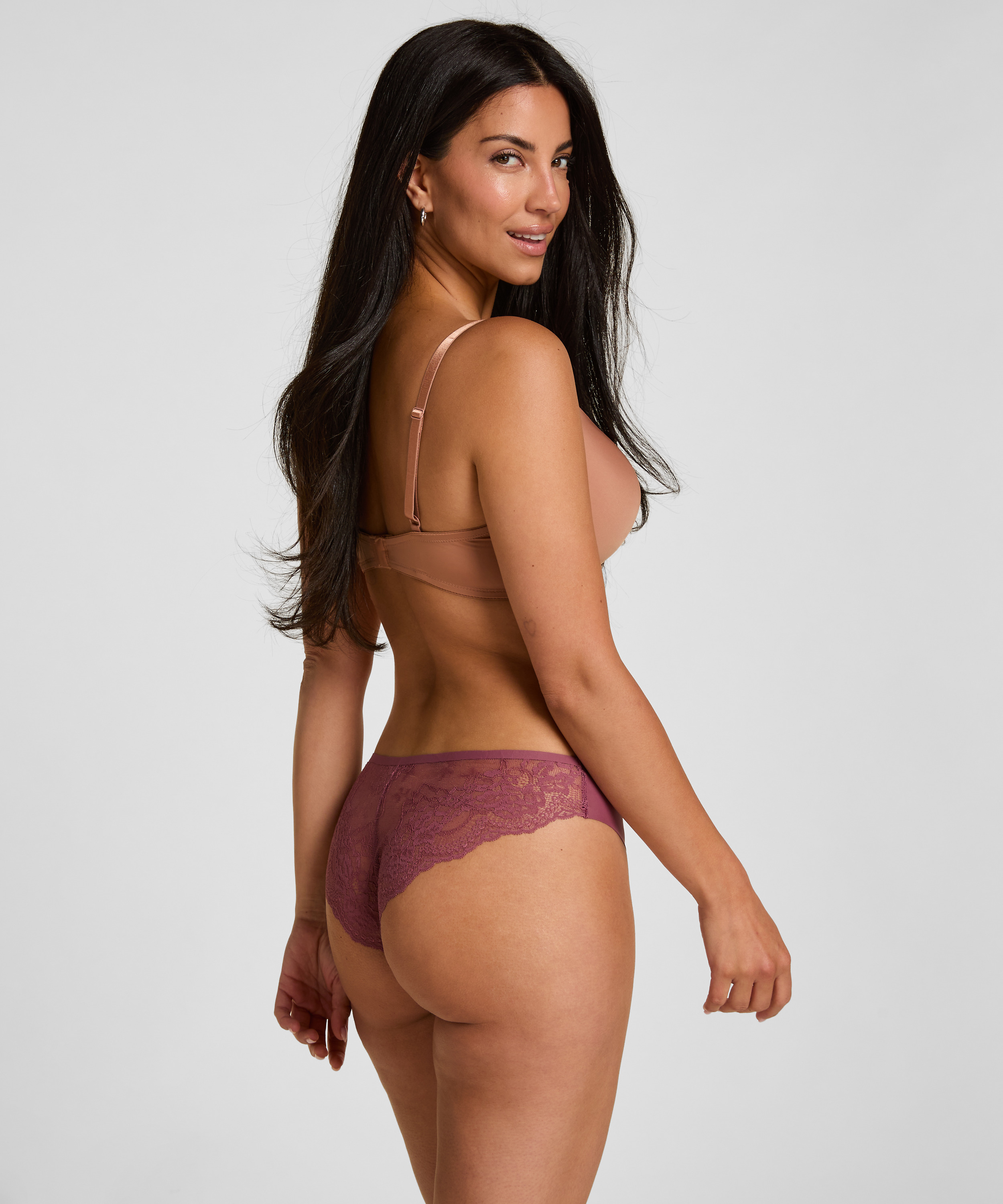 Invisible Lace Back Brazilian, Purple, main