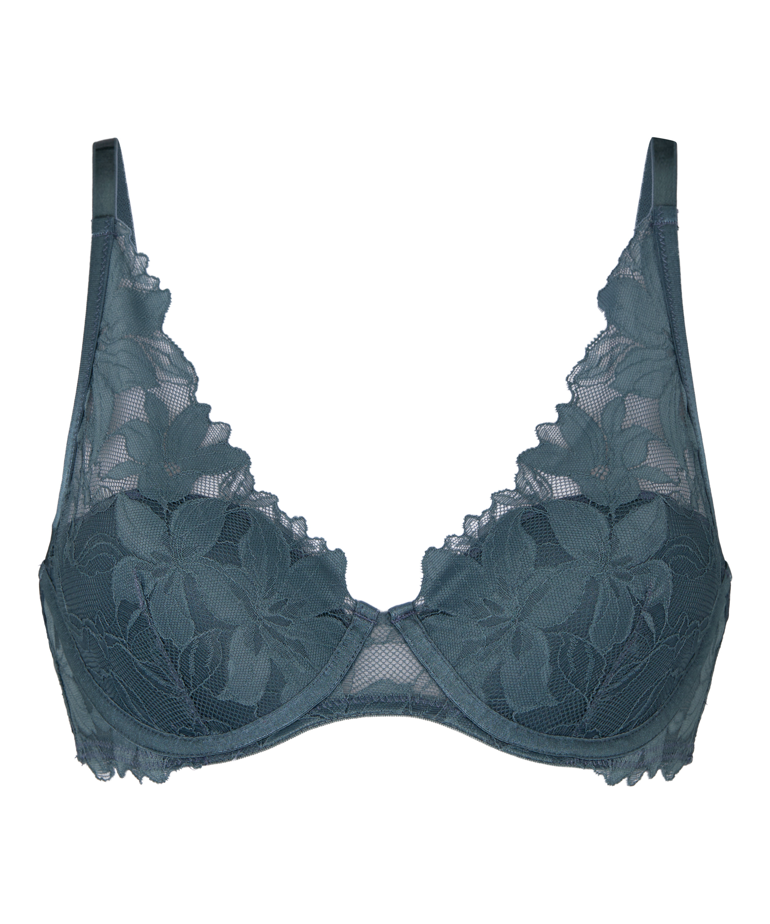 Ingrid Padded Underwired Bra, Blue, main