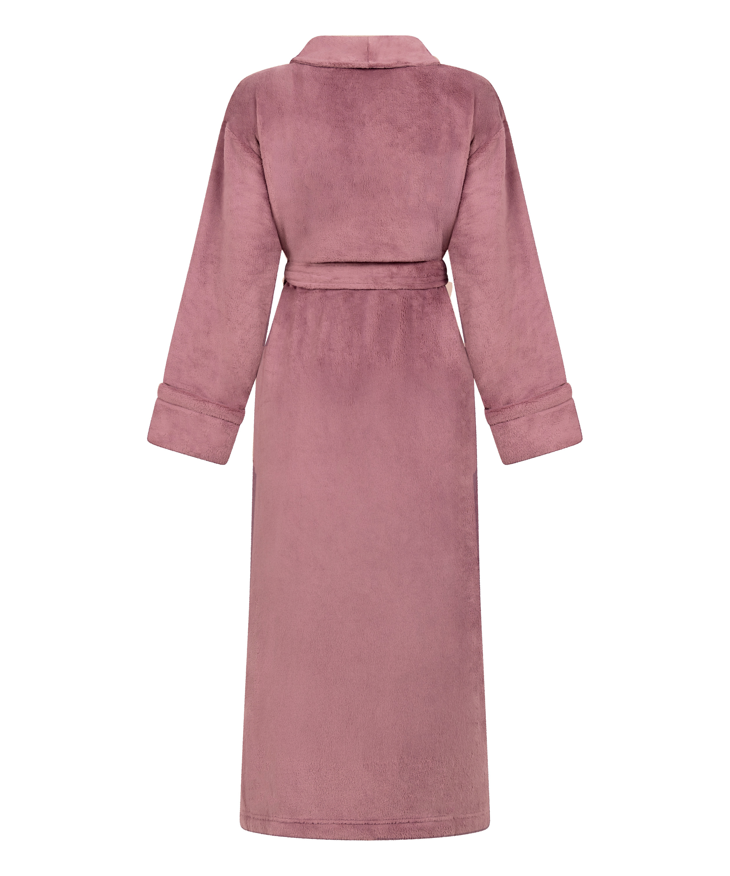 Soft Fleece Bathrobe, Purple, main