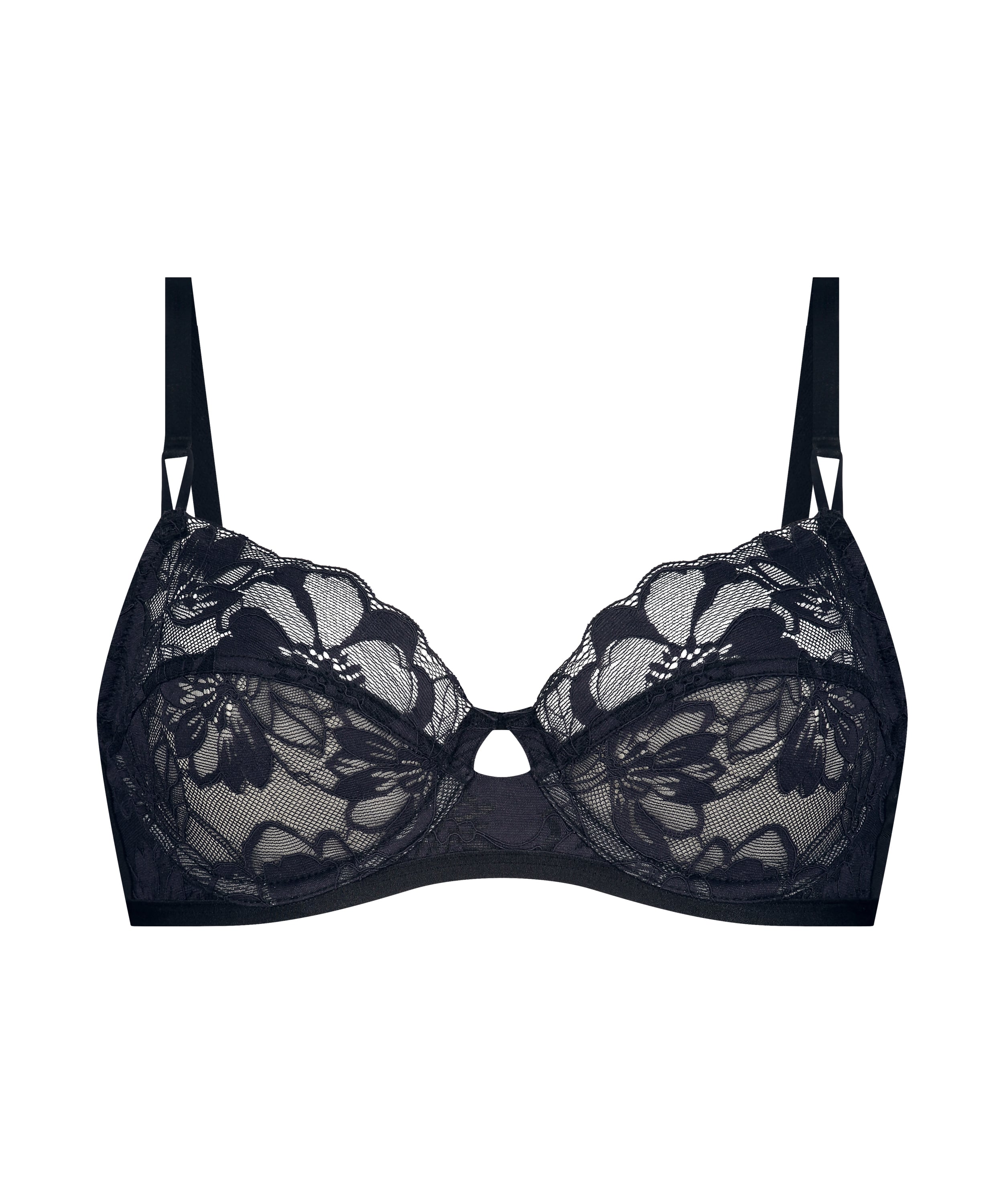 Sophia Non-Padded Underwired Bra, Black, main