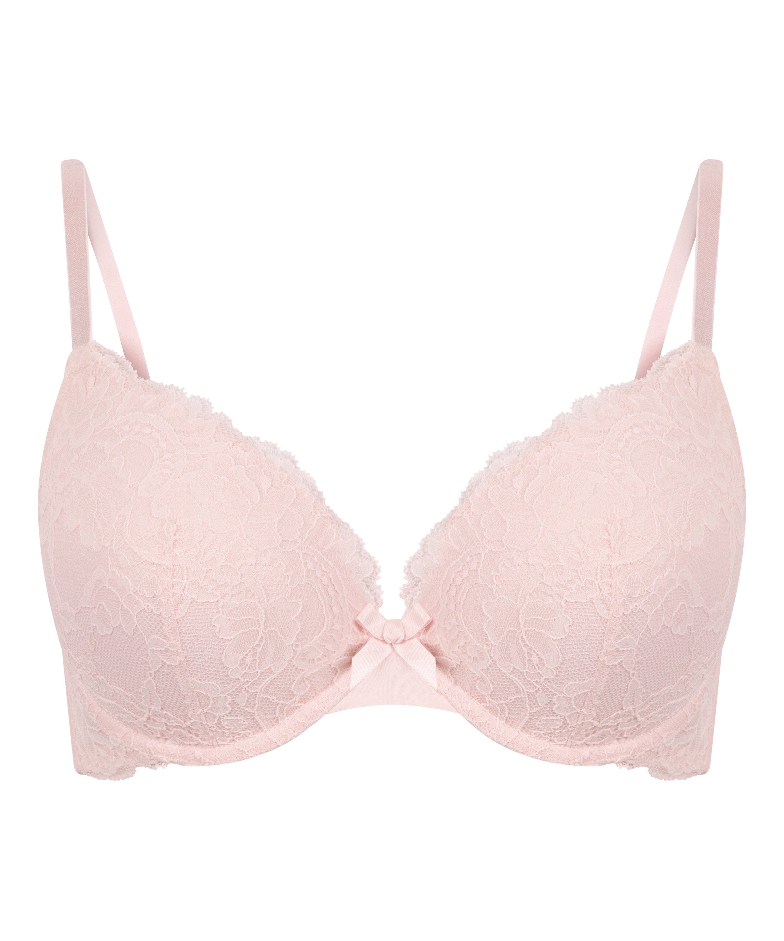 Teddy Padded Push-Up Underwired Bra, Pink, main