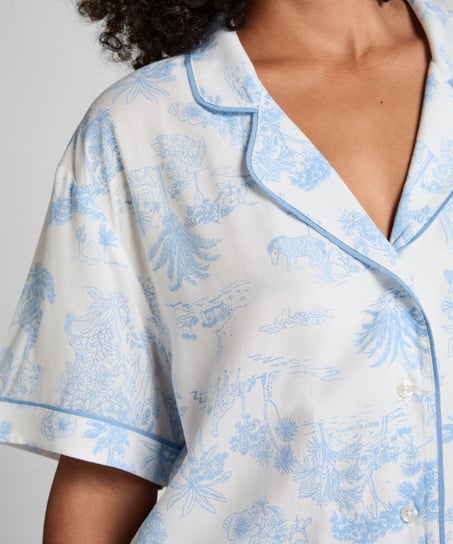 Jacket Short Sleeves Woven, Blue