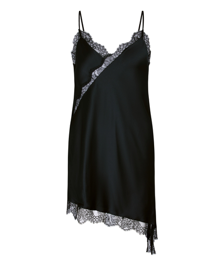 Slipdress Asymmetric, Black
