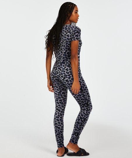 Velvet leggings, Gray