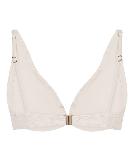 Crochet Bikini Top, White
