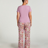 Henley Short Sleeved Pyjama Top, Purple
