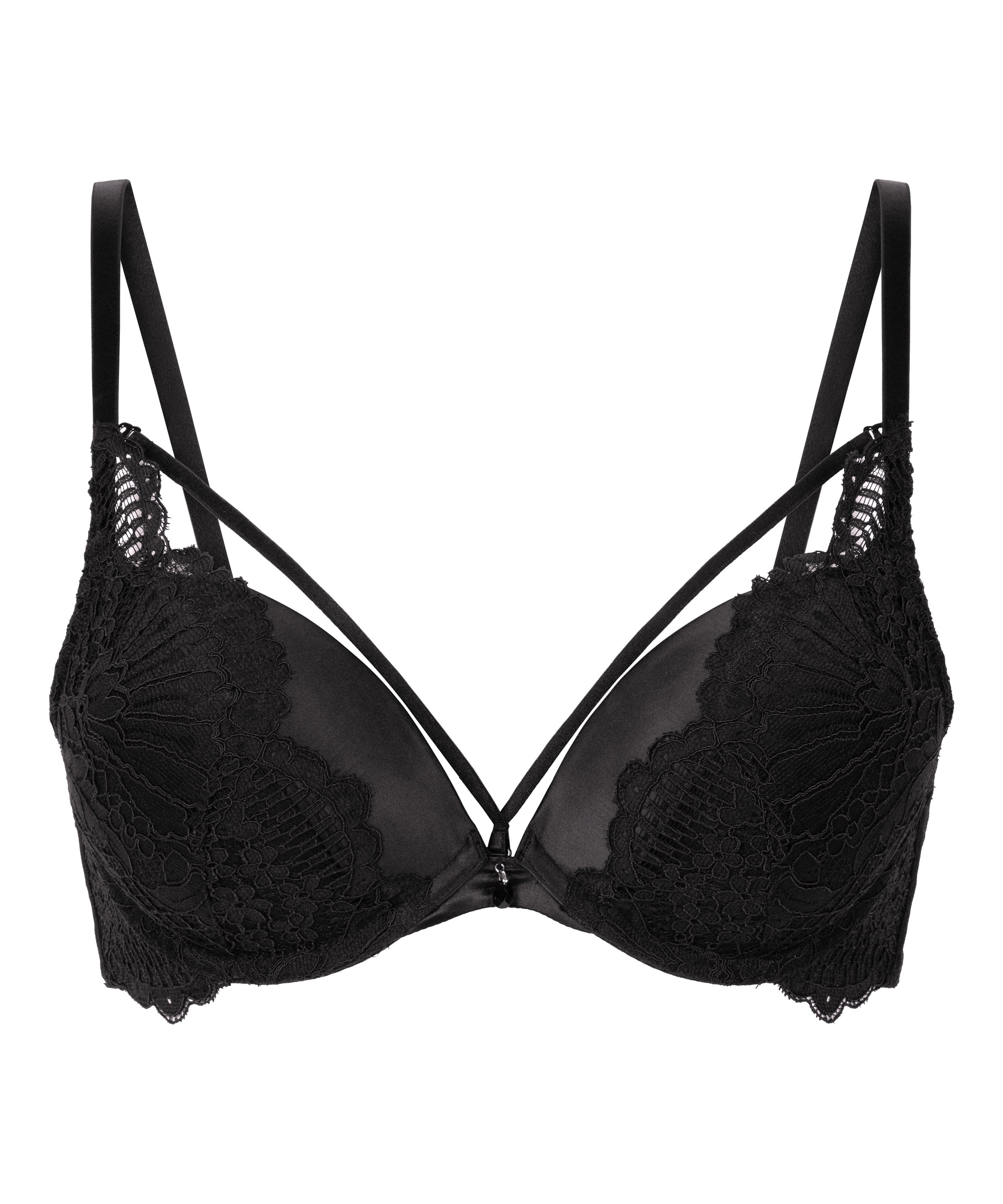 Whitney Padded Underwired Maximizer Bra, Black, main