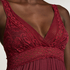 Grafic jersey lace slip dress, Purple
