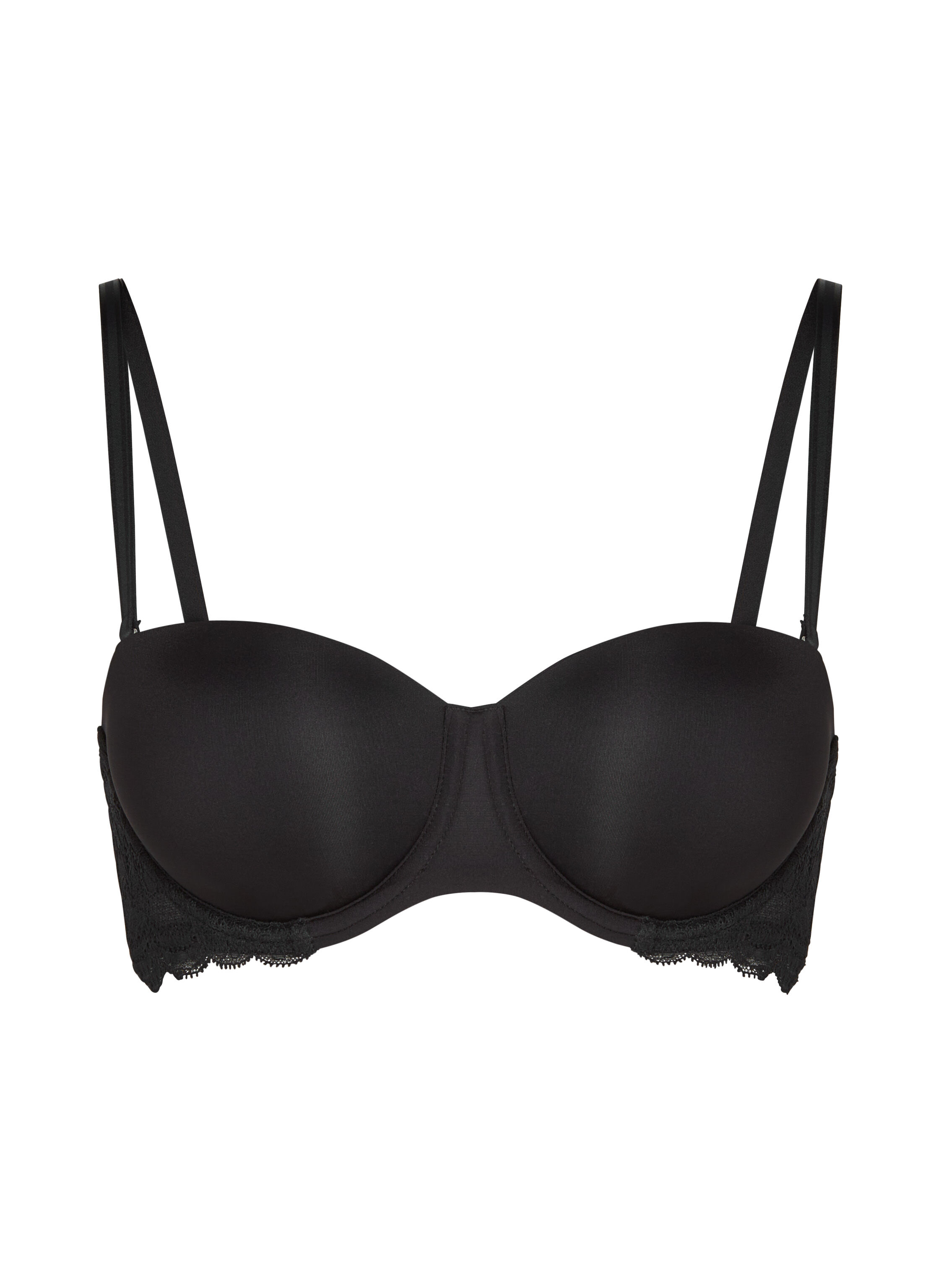 Angie Padded Strapless Underwired Bra, Black