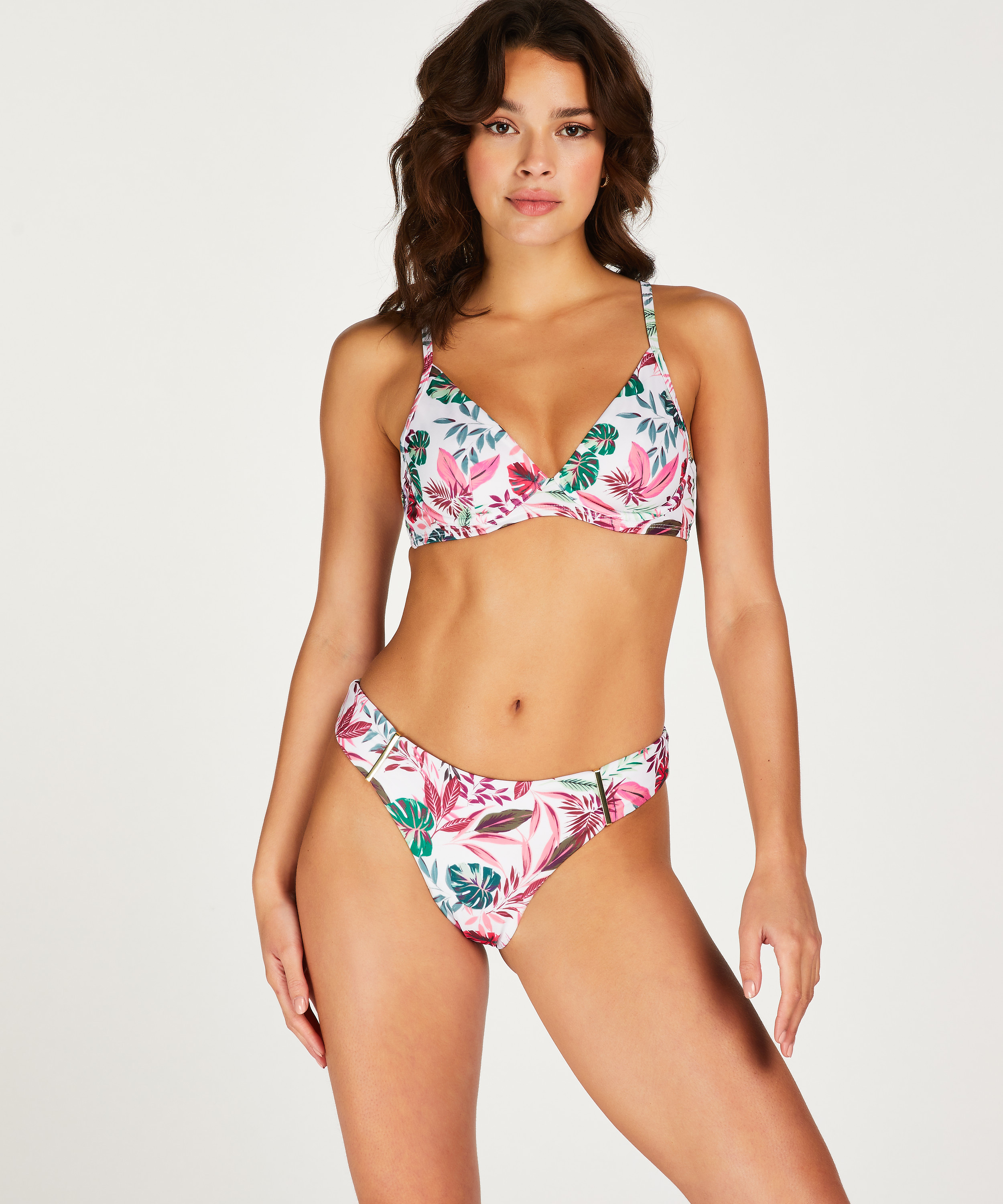 Cuba Non-Padded Underwired Bikini Top, White, main