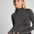 super soft Turtleneck shirt with Cashmere, Gray