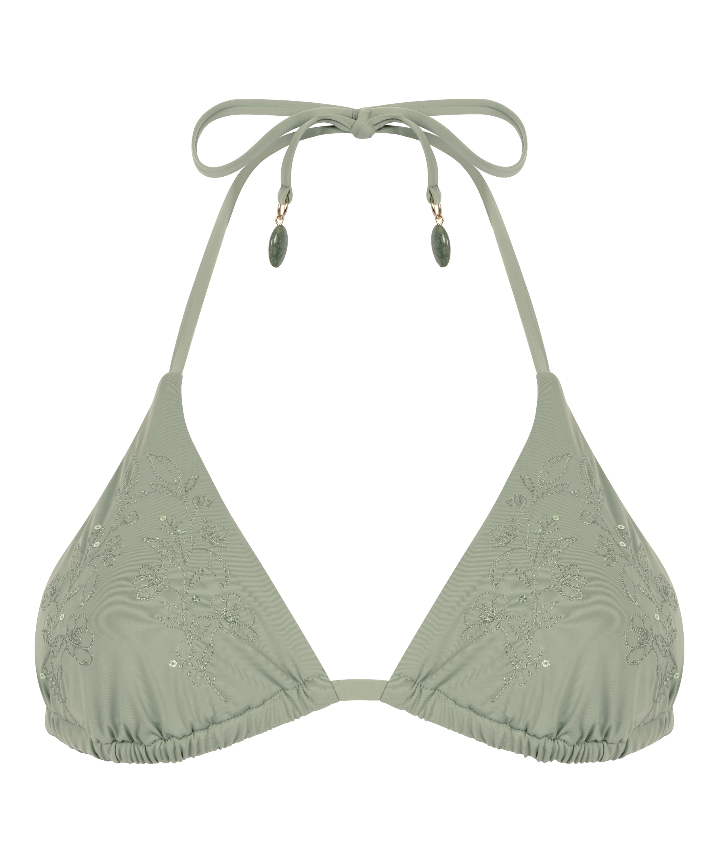 Giselle Triangle Bikini Top, Green, main