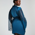 Satin Kimono, Blue