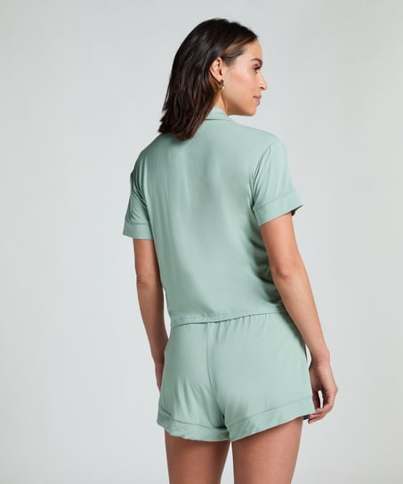 Essential Jersey Short-Sleeved Jacket, Green