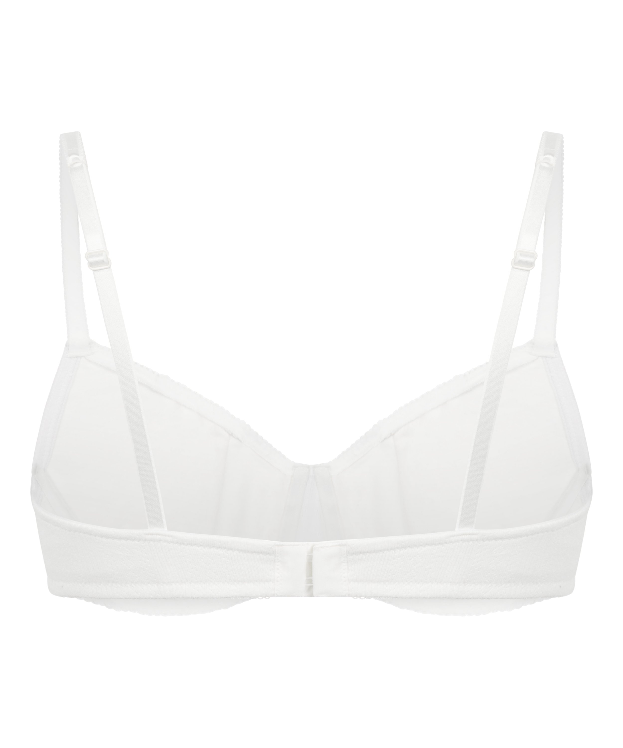 Pointelle Non-padded Underwired Bra, White, main