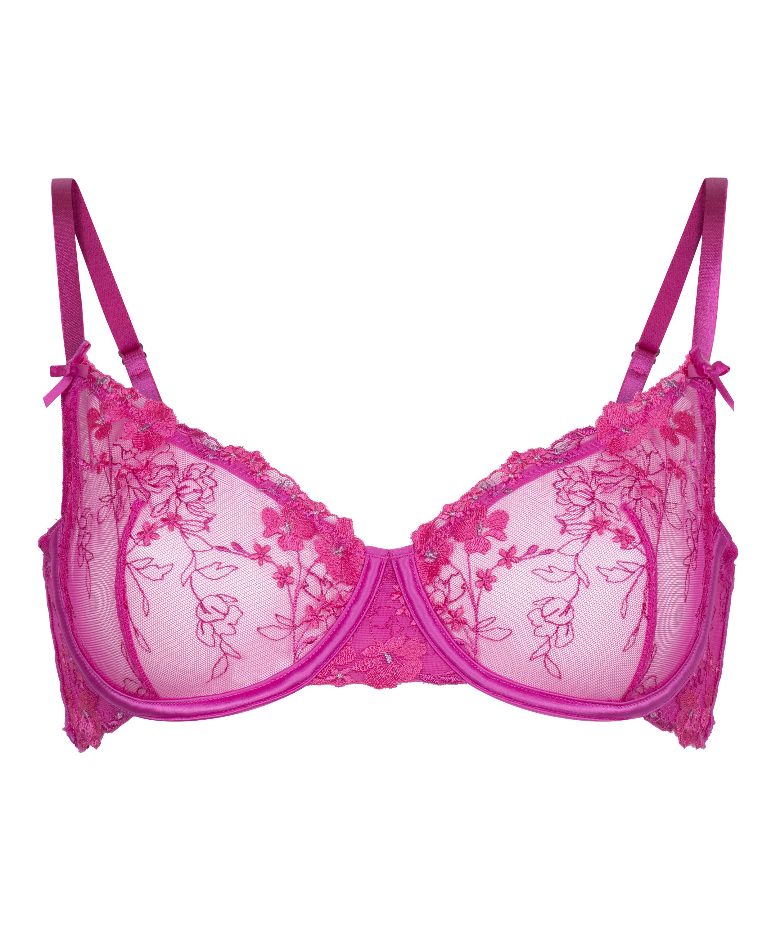 Peonie Non-Padded Underwired Bra, Pink
