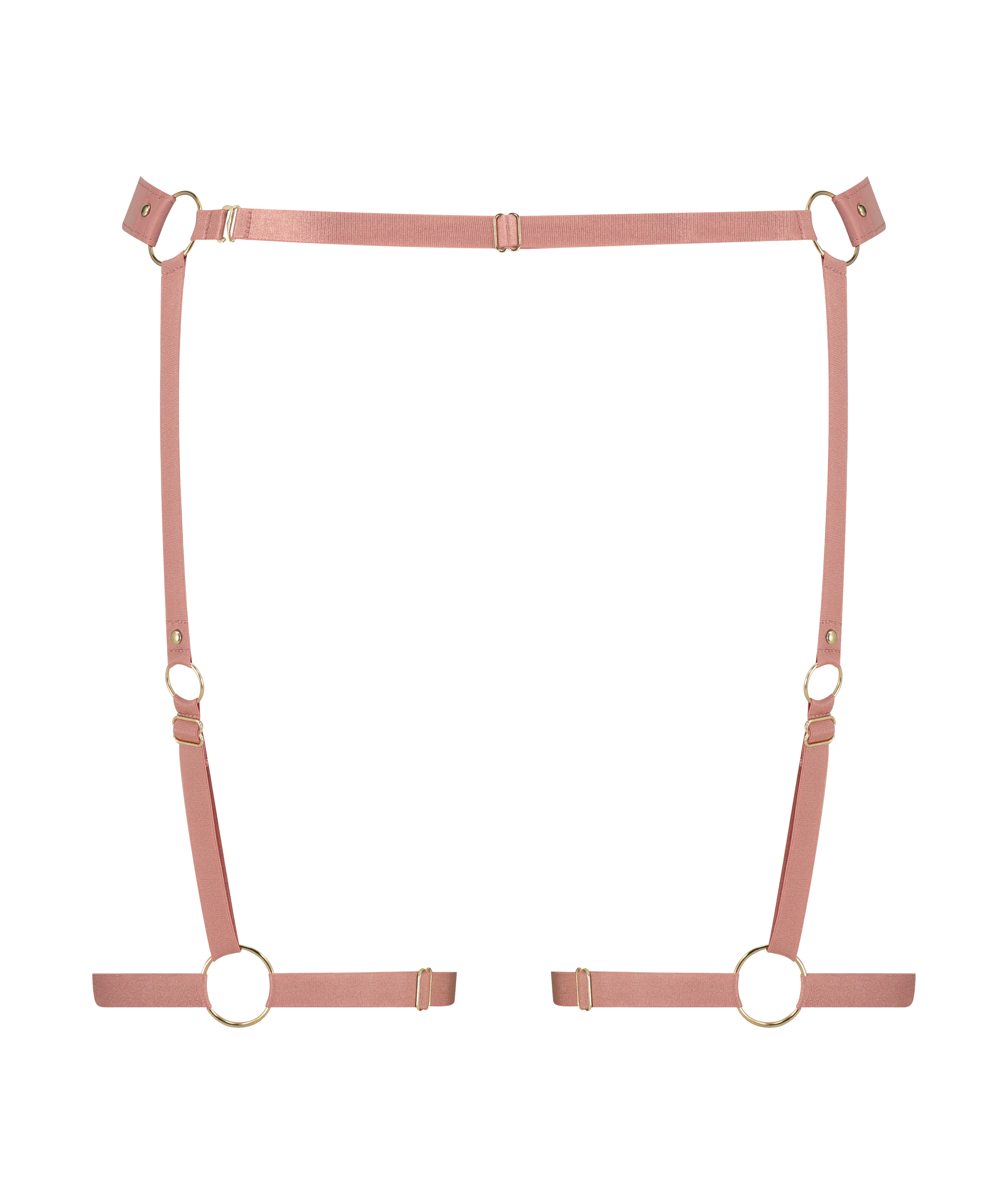 Faux Leather Suspender, Pink, main
