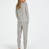 Long jersey pyjama set Gift Set, Gray