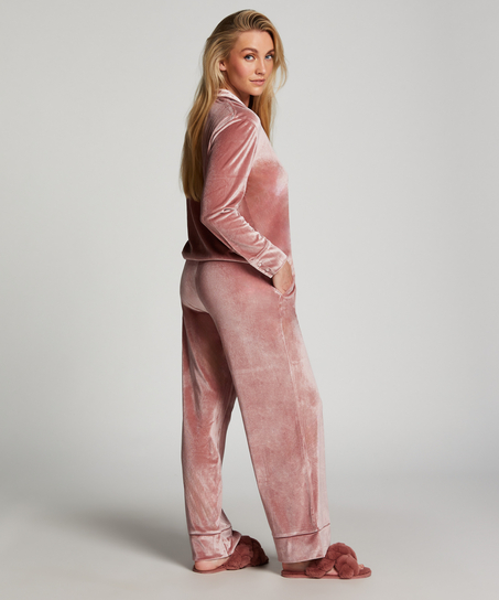 Velours Jogging Pants, Purple