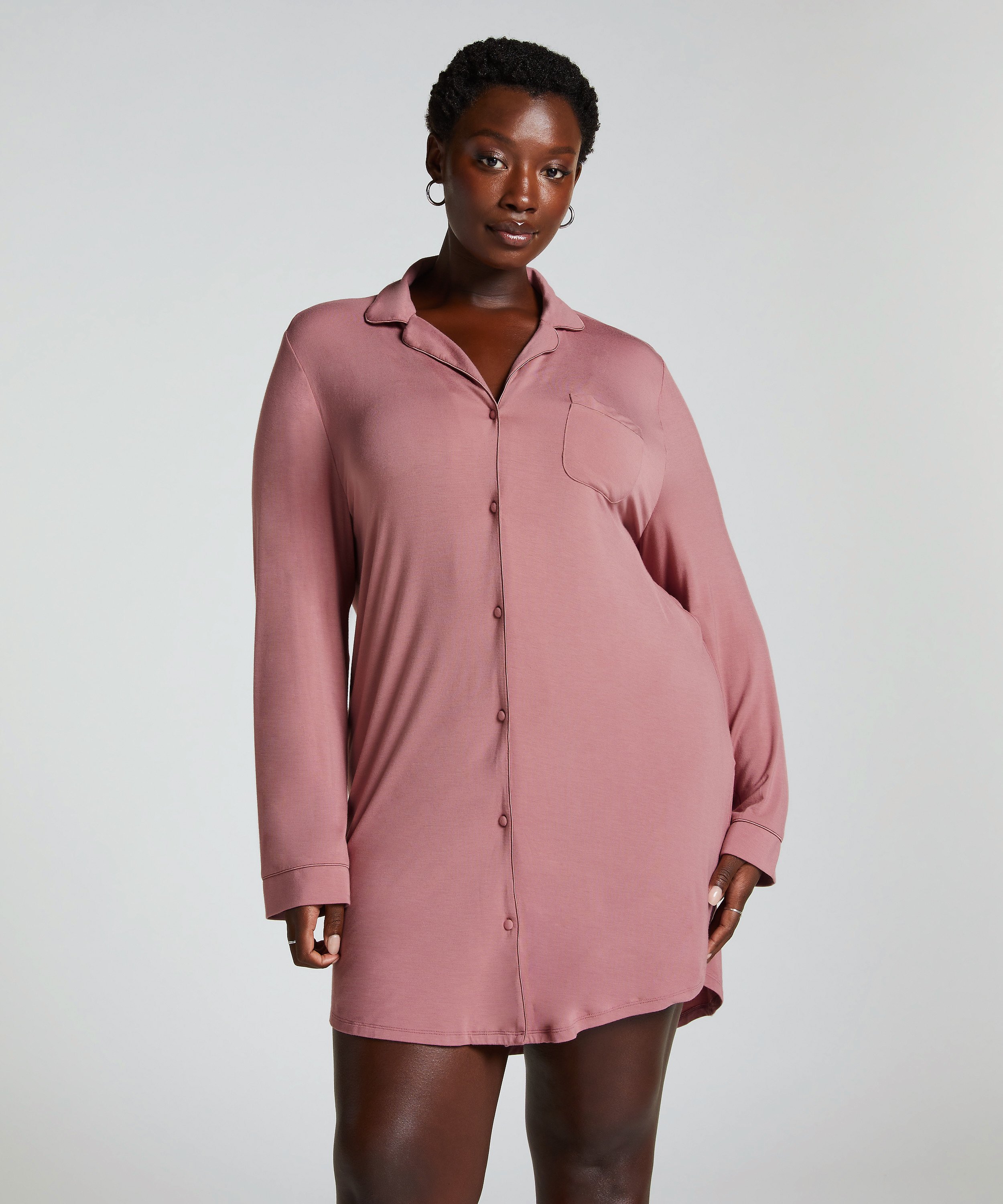 Essential Jersey Shirtdress, Pink, main