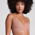Smooth Triangle Bralette, Brown