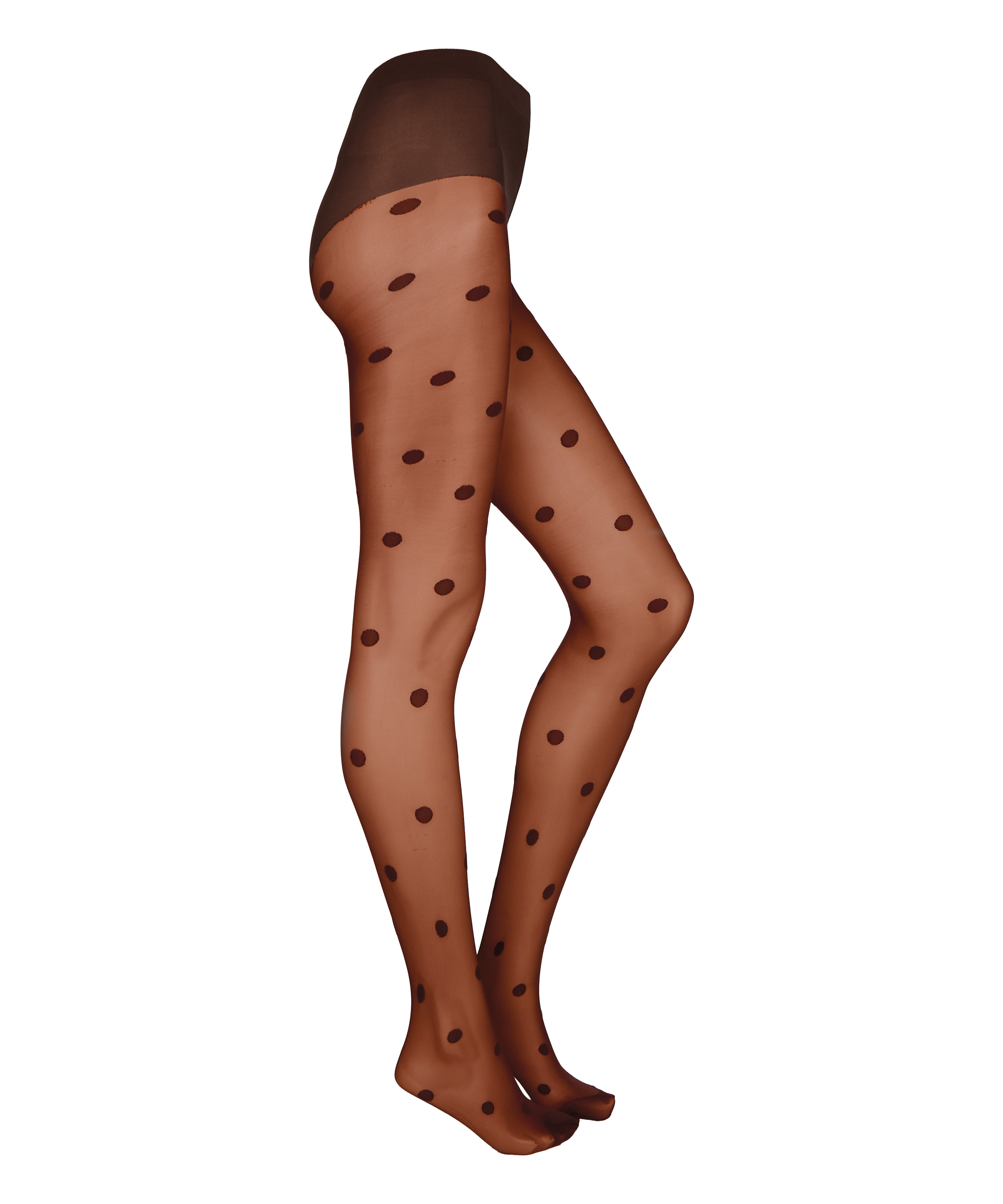 Tights 15 Denier Dots, Brown, main