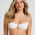 Non-Padded Underwired Bikini Top Crinkle, White