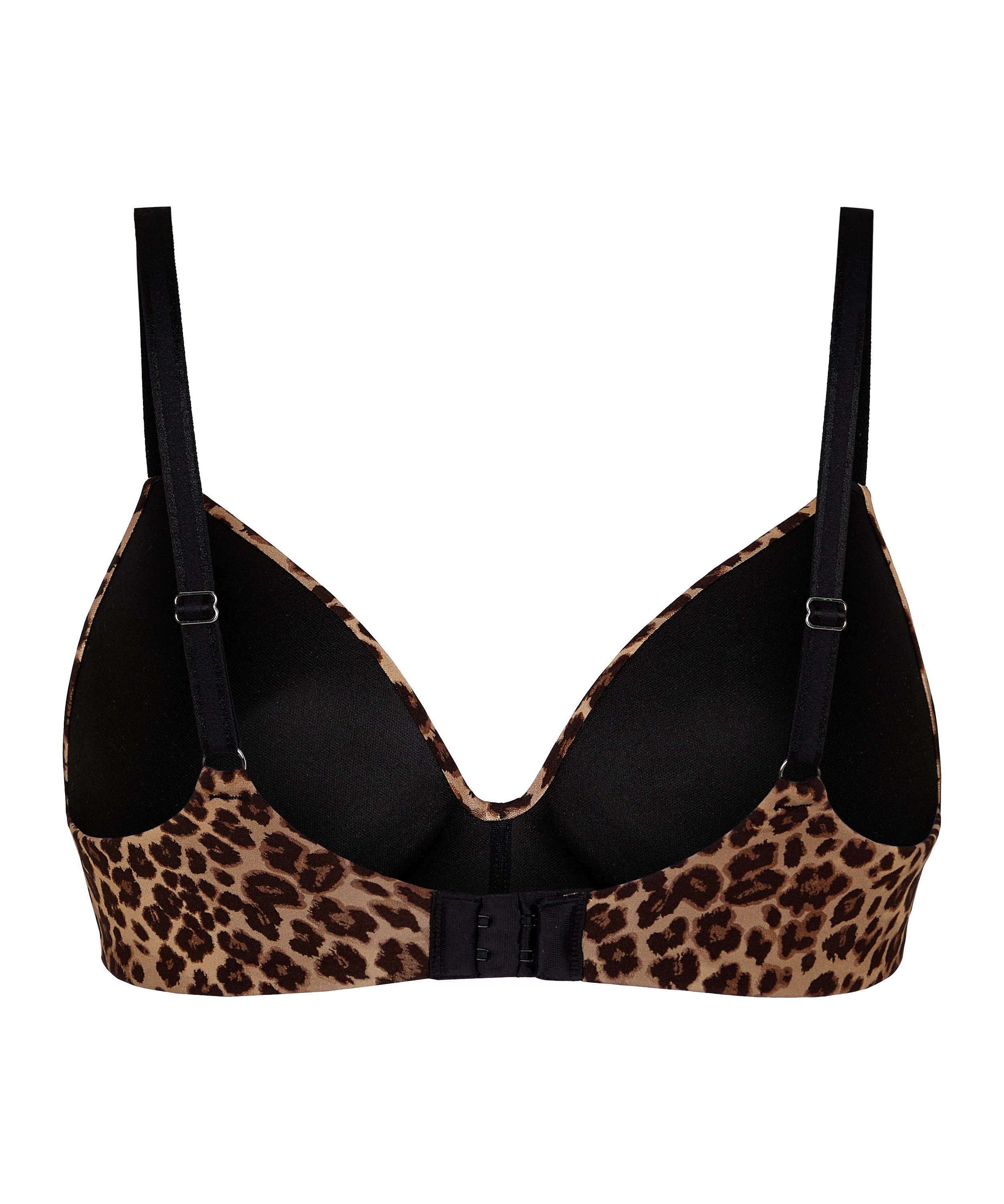 Mona padded non-underwired bra, Brown, main