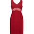 Nora Lace Slip Dress, Red