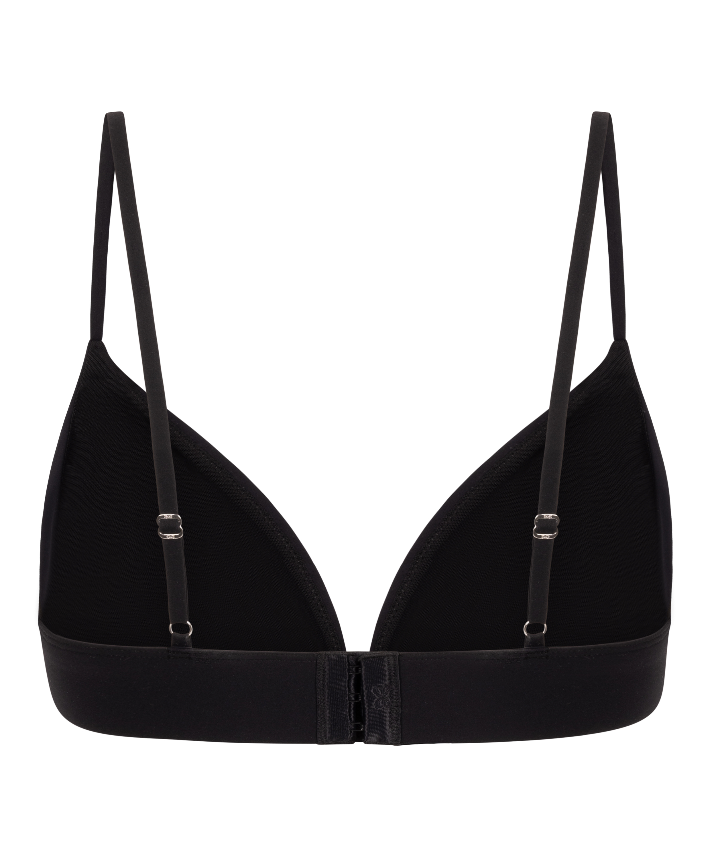 Smooth Triangle Bralette, Black, main