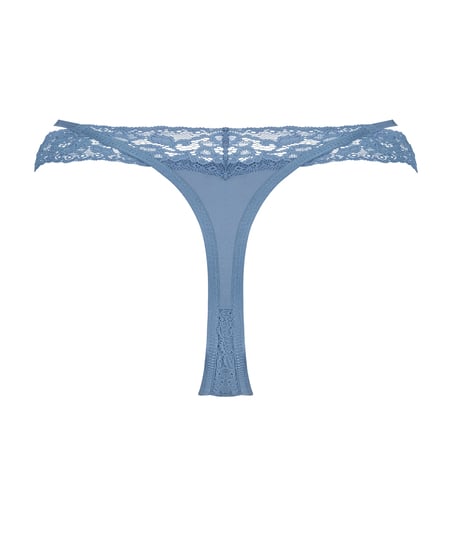 Elliena Extra Low V Thong, Blue