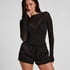 Ayla Satin Shorts, Black