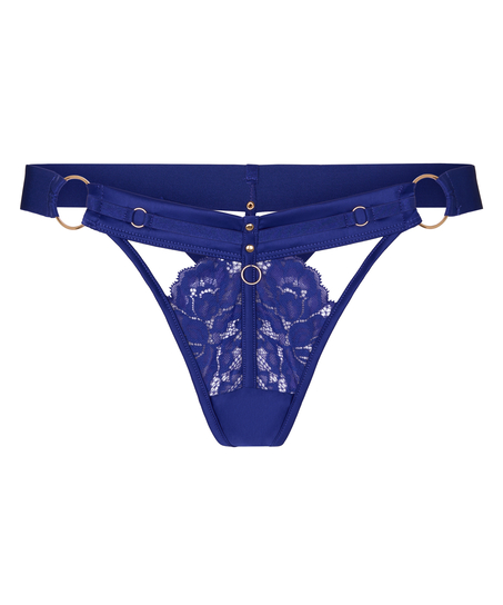 Emmeline Highleg Thong, Blue