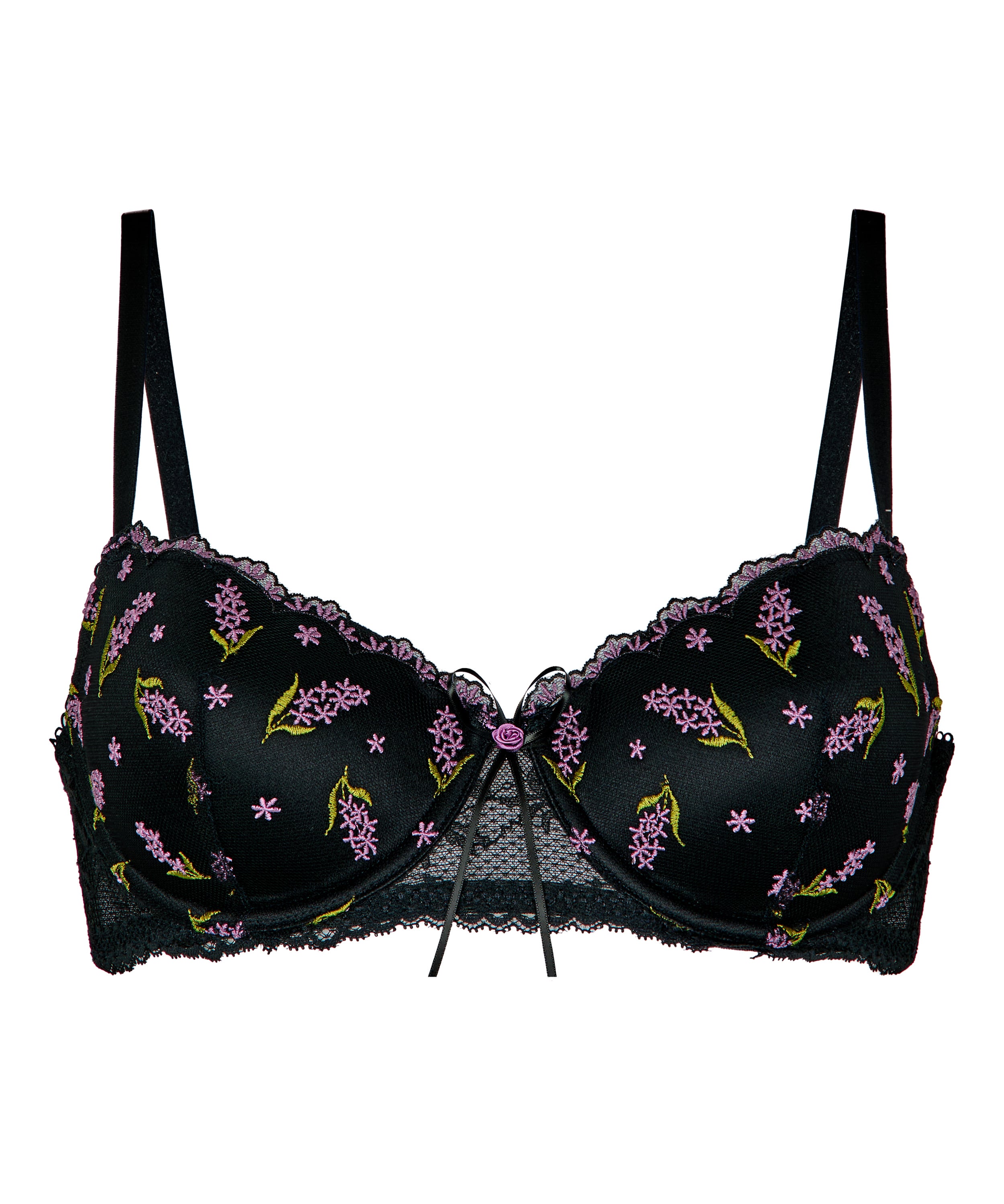 Padded Underwired Bra Iris, Black, main