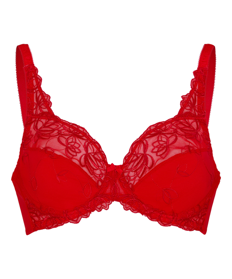 Diva Non-Padded Underwired Bra, Red