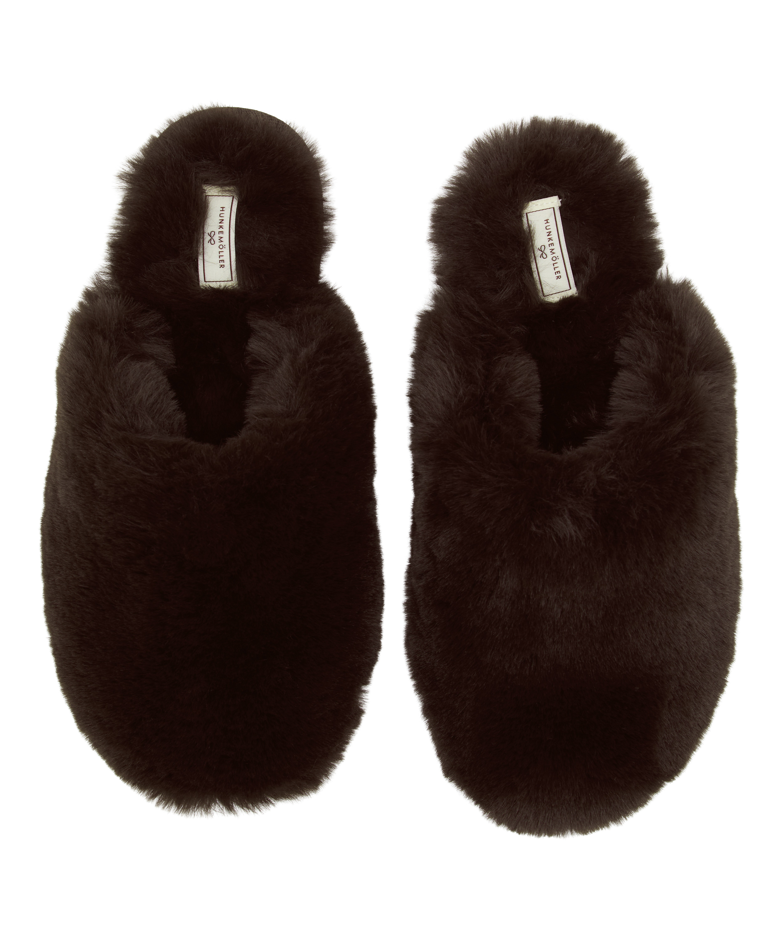 Slipper Faux Fur, Brown, main