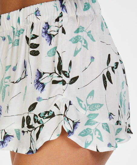 Pyjama Shorts, White