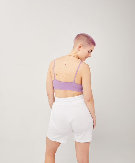 Bae Ruffle Bralette, Purple