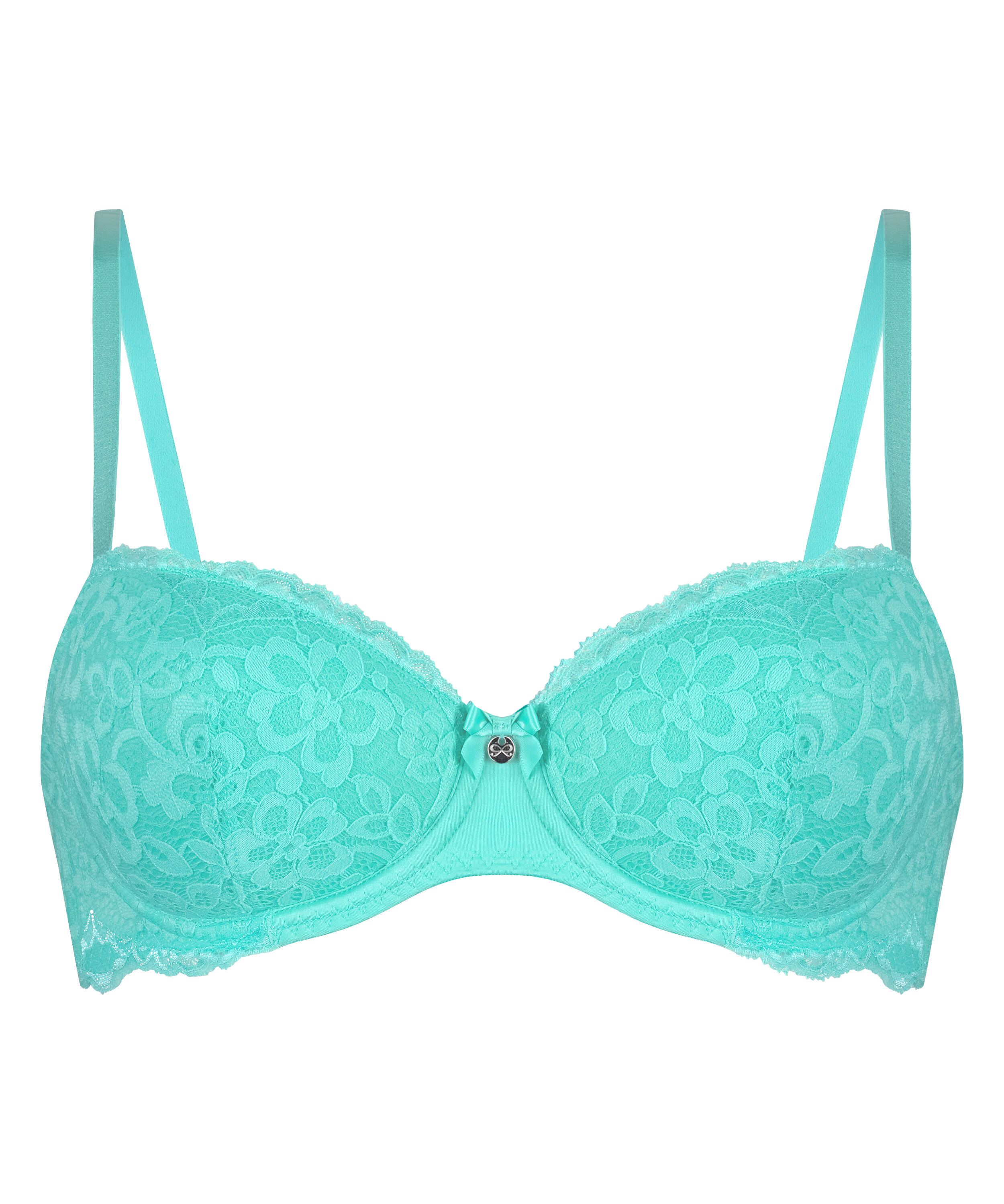 Marine Padded Underwired Bra, Green