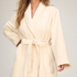 Robe Fluffy Fleece, White