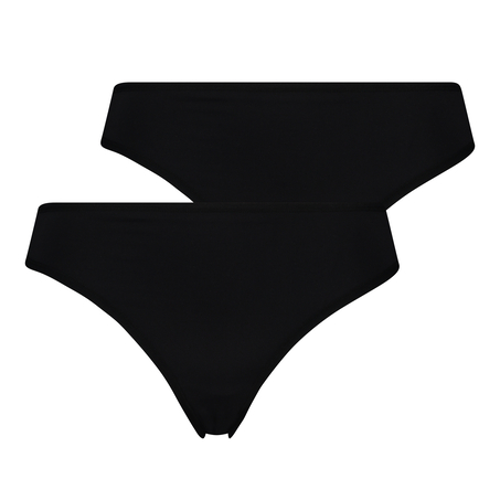 2 Micro thongs Kim, Black