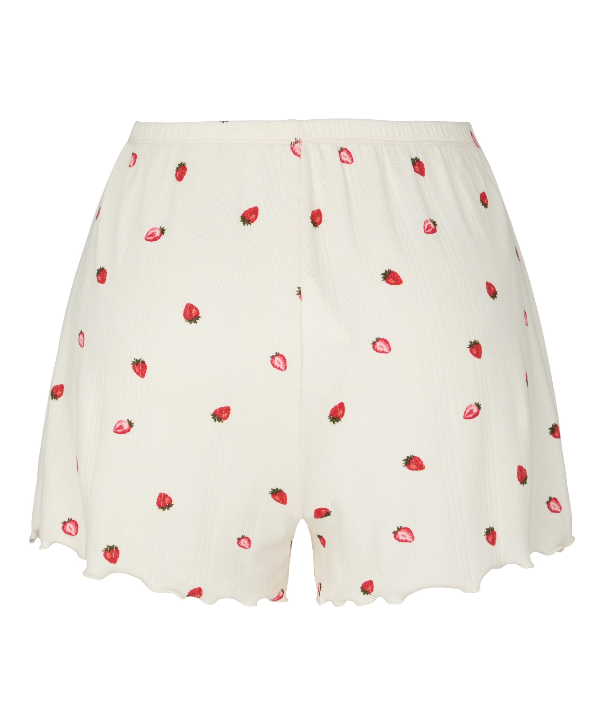 Pyjama Short Pointelle, White, main