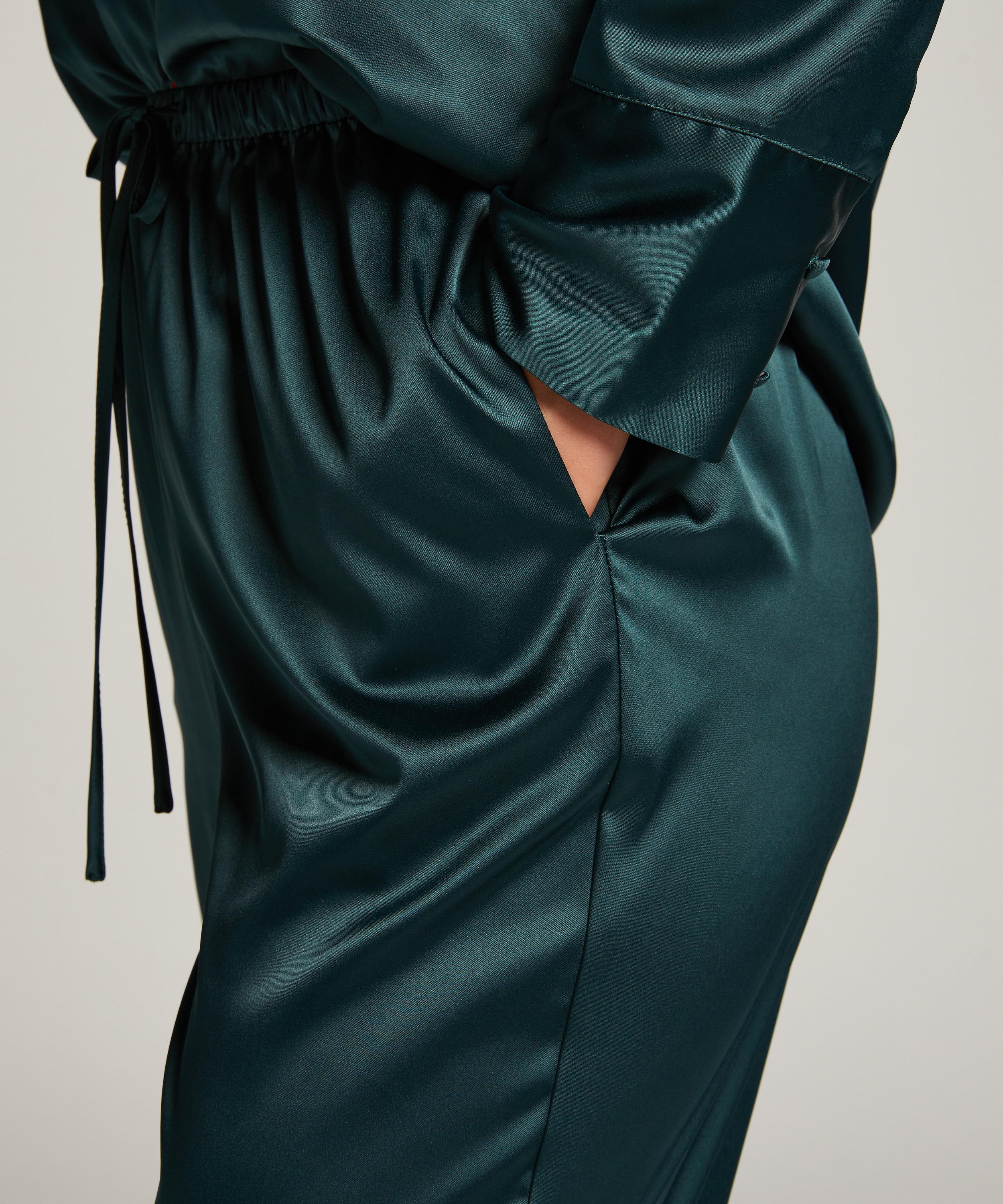 Satin Trousers, Pink, main