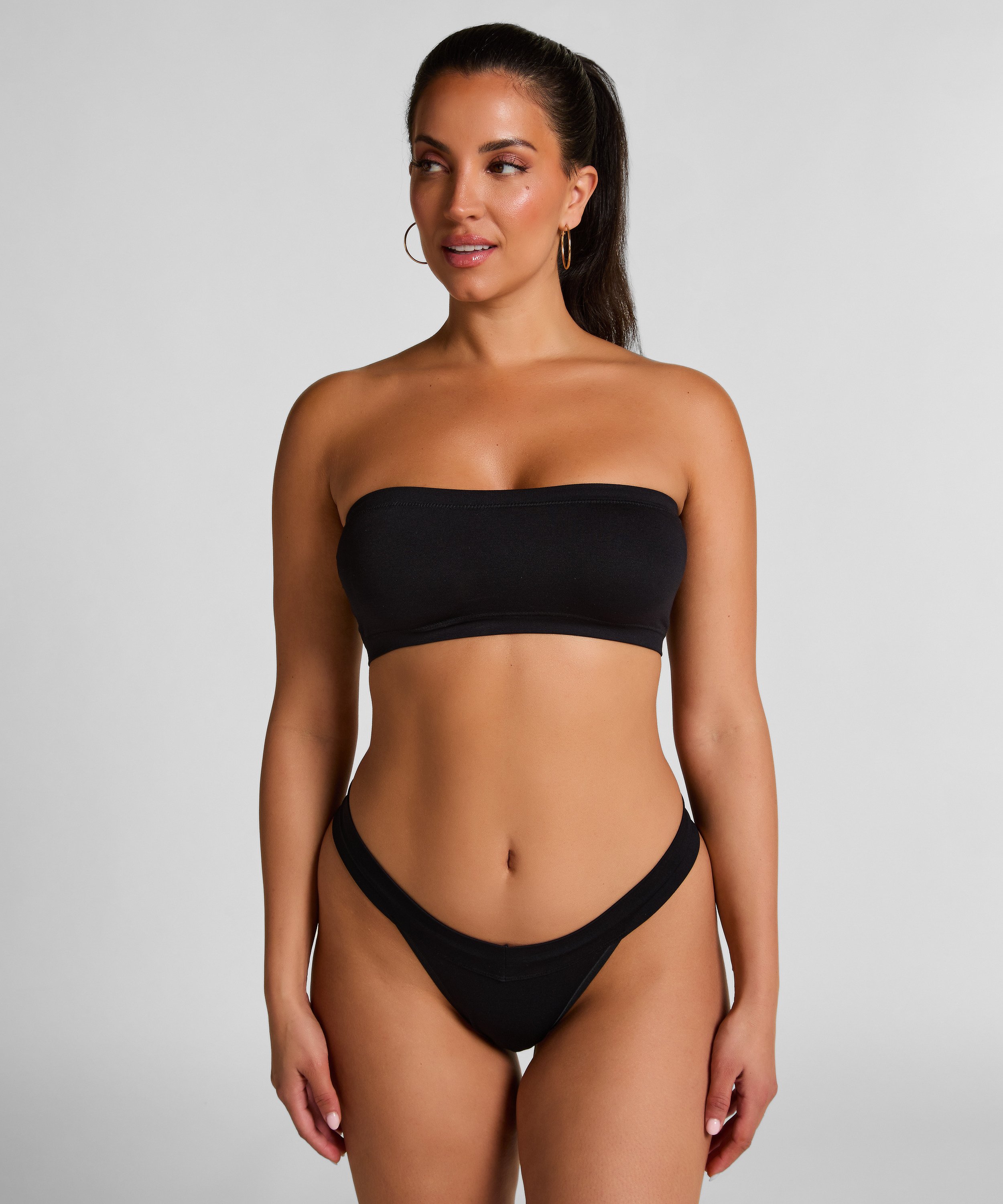 Dide Bandeau Bralette, Black, main